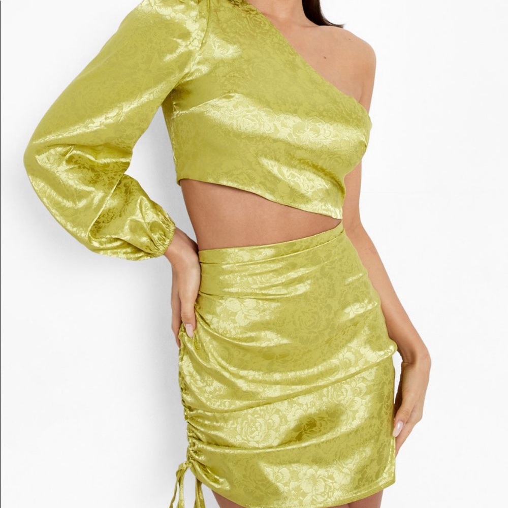 COPY - Jacquard Satin Two Piece Dress